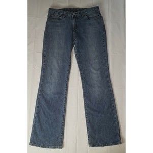 Women's Lucky Brand Dungarees Mid Rise Flare Regular Length Size 8